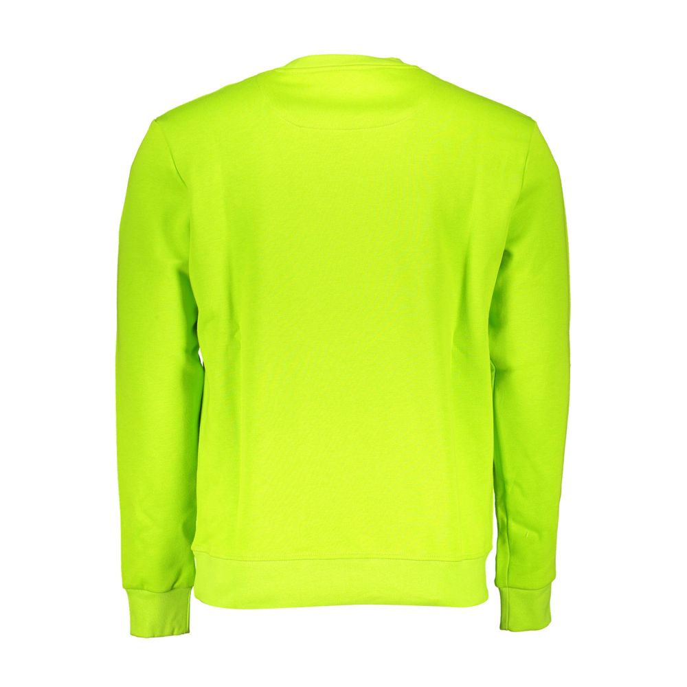 Green Cotton Men Sweater
