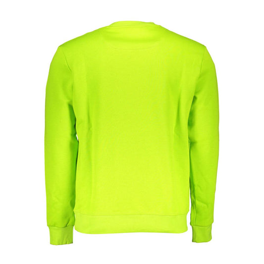 Green Cotton Men Sweater