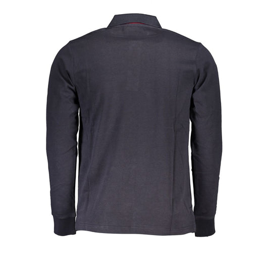 Blue Cotton Polo Shirt