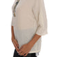 Enchanted Crystal Embroidered Silk T-Shirt