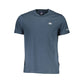 Blue Cotton Men T-Shirt