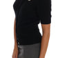 Black Cashmere Crystal Embellished Cardigan
