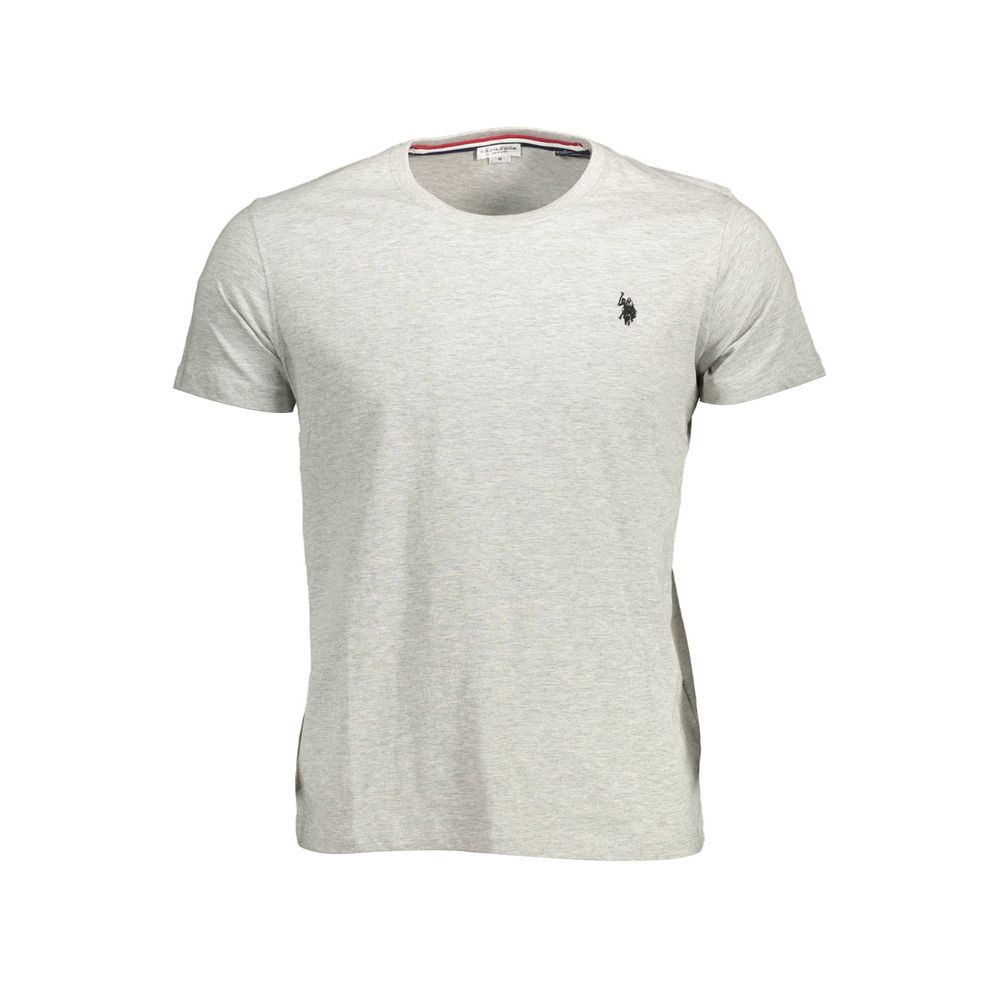 Gray Cotton Men T-Shirt
