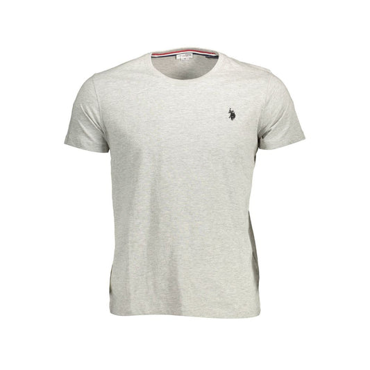 Gray Cotton Men T-Shirt