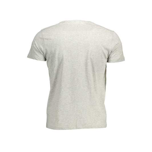 Gray Cotton Men T-Shirt
