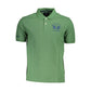 Green Cotton Men Polo Shirt