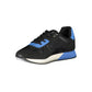 Black Polyester Men Sneaker