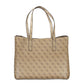 Beige Polyethylene Handbag