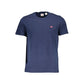 Blue Cotton Men T-Shirt