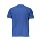 Blue Cotton Polo Shirt
