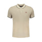 Beige Cotton Polo Shirt