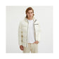 Elegant White Hooded Down Jacket