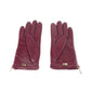 Elegant Burgundy Lambskin Gloves