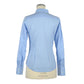 Elegant Light Blue Slim Fit Blouse