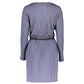 Blue Viscose Women Dress