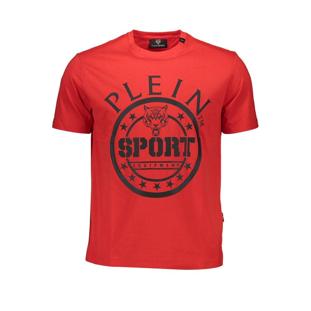 Red Cotton Men T-Shirt
