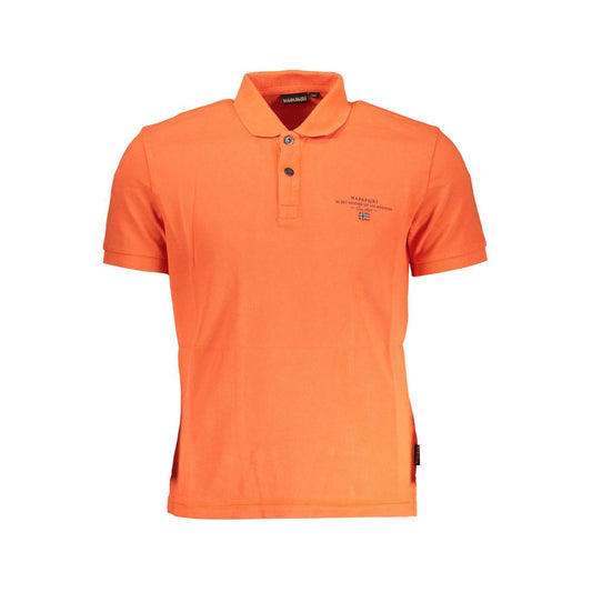Red Cotton Men Polo Shirt