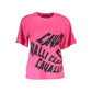Pink Cotton Women T-Shirt