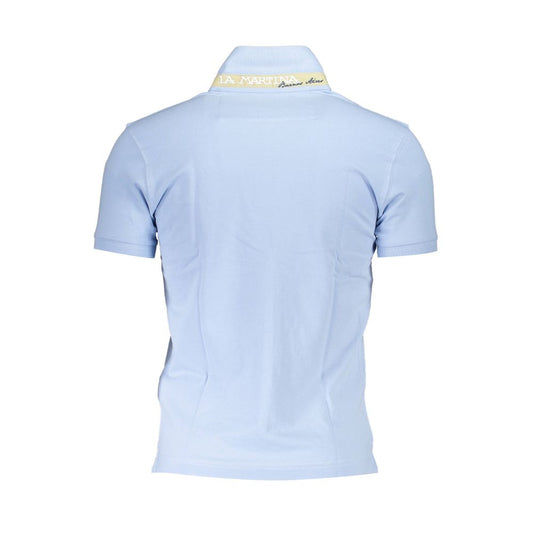 Light Blue Cotton Polo Shirt