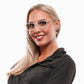 White Women Glasses Frame