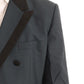 Elegant Blue Wool Silk Men's Suit