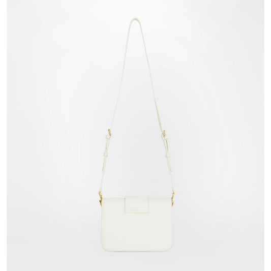 White Polyester Women Crossbody Bag