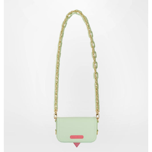 Green Polyester Women Crossbody Bag