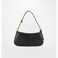 Black Polyester Women Shoulder Bag