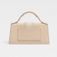 Beige Leather Crossbody Bag