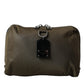 Army Green Nylon Logo Clutch Crossbody Shoulder Bag