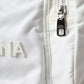 White Nylon Rubber Logo Backpack Rucksack Bag