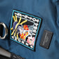 Blue Yellow Nylon Prince Of Heart Backpack Bag