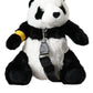 Black White Eco-Fur Animal Panda Shoulder Bag