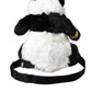 Black White Eco-Fur Animal Panda Shoulder Bag