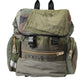 Military Green Patchwork Rucksack Backpack Bag