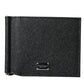 Black Leather Bifold Logo Plaque Card Holder Wallet