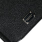 Black Leather Bifold Logo Plaque Card Holder Wallet