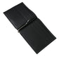 Black Leather Bifold Logo Plaque Card Holder Wallet
