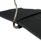 Black Leather Bifold Logo Plaque Card Holder Wallet