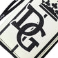 White Black Stripe Crown Logo Leather Card Holder Wallet