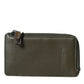 Multicolor Calfskin Leather Logo Card Holder Wallet
