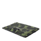 Green Black Leopard Logo Plaque Card Holder Wallet