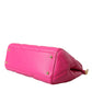 Pink Quilted Leather SICILY Shoulder Purse Satchel Bag