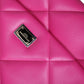 Pink Quilted Leather SICILY Shoulder Purse Satchel Bag