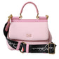 Pink SICILY Neoprene Top Handle Shoulder Satchel Bag