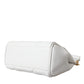 White Quilted Leather SICILY Shoulder Purse Satchel Bag