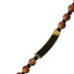 Black Gold Wooden Beaded Logo Pendant