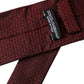 Red Patterned 100% Silk Adjustable Men Tie
