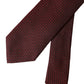 Red Patterned 100% Silk Adjustable Men Tie