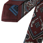 Bordeaux Printed 100% Silk Adjustable Men Tie
